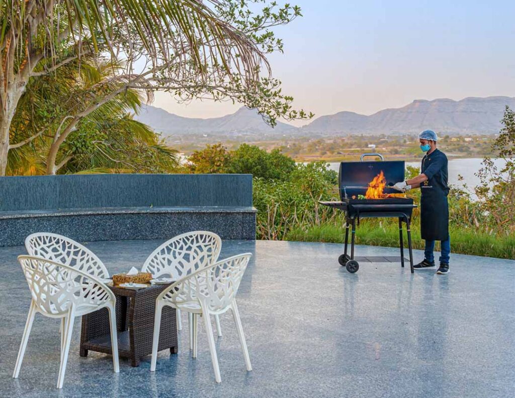 Relish the specially curated barbeque at Holiday Home 30 minutes from Nashik